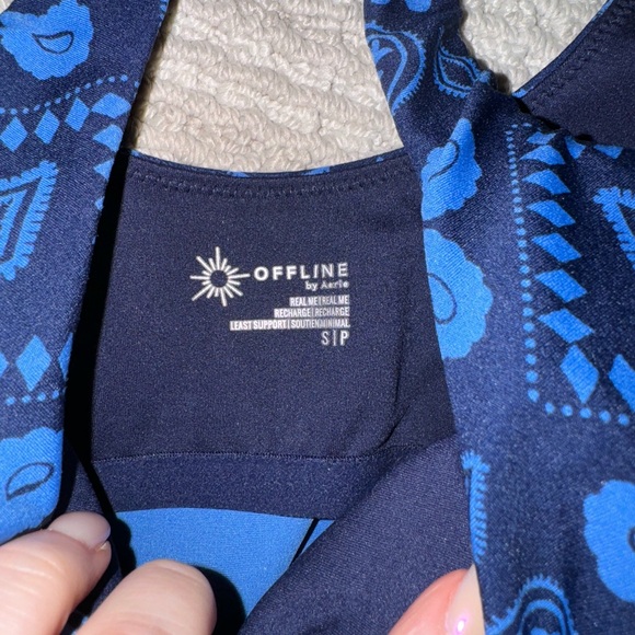 Offline by Aerie Low Key Real Me Longline Sports Bra - Picture 4 of 4